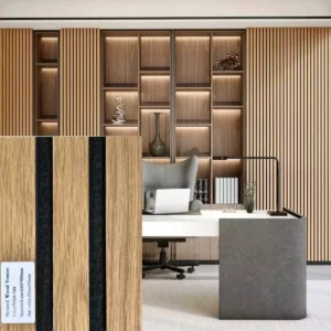 Akoustische wandpanelen 240x60x2,2cm. White Oak