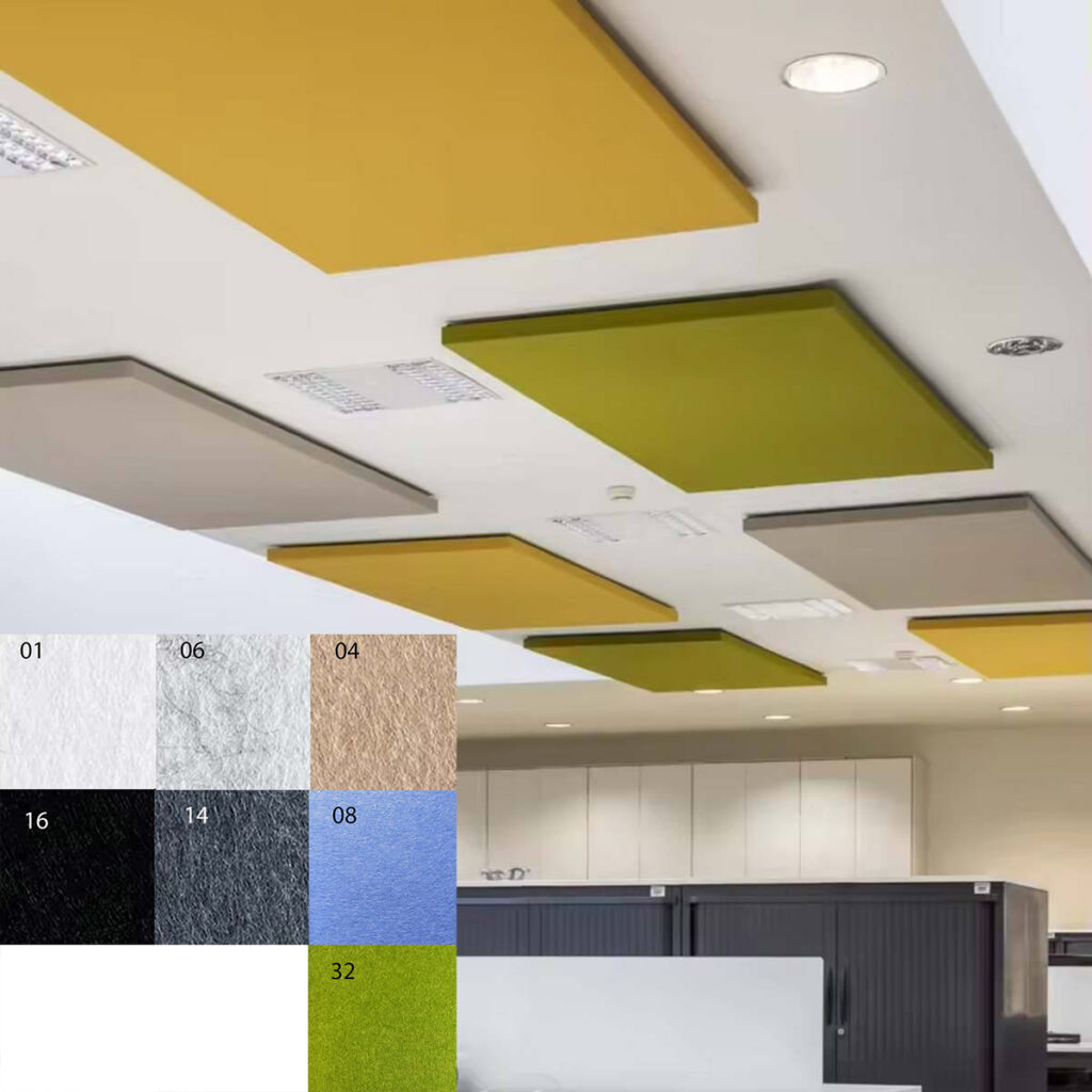 Bilnora Extra Dichte Horizontale akoestische plafondpanelen 100x50x2,5cm en 120x60x1,2cm