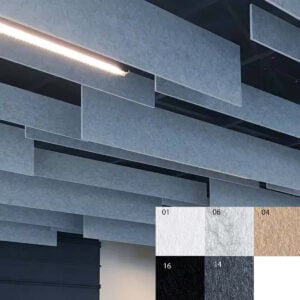 Bilnora Extra Dichte Verticaal akoestische plafondpanelen 120x30x1,2cm