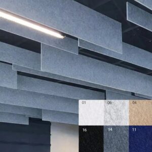Bilnora Verticaal akoestische plafondpanelen 120x30x1,2cm