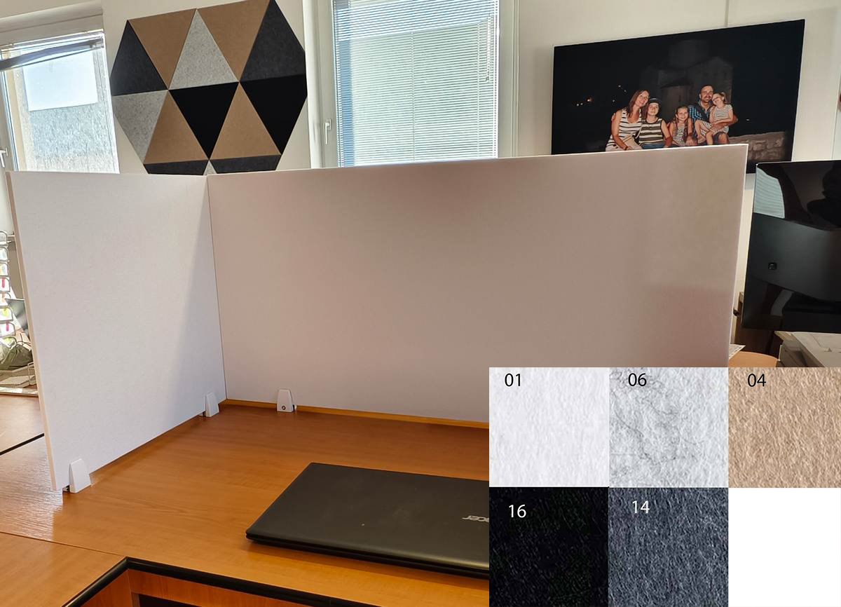 Bilnora tussenwanden kantoor paneel – 120x60x1,2 cm formaat