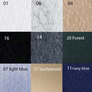 Bilnora-viltplaten met strepen – Kleuren Bilnora-viltplaten met strepen – Kleuren