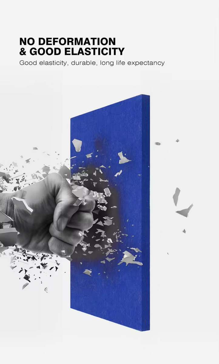 De hoge slagvastheid van het Pet-materiaal maakt het een uitstekend akoestisch paneel voor buitengebruik