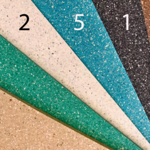 Elitexa extra dichte, gekleurde, zelfklevende geluidsabsorberende sponsplaat Kleurenscala