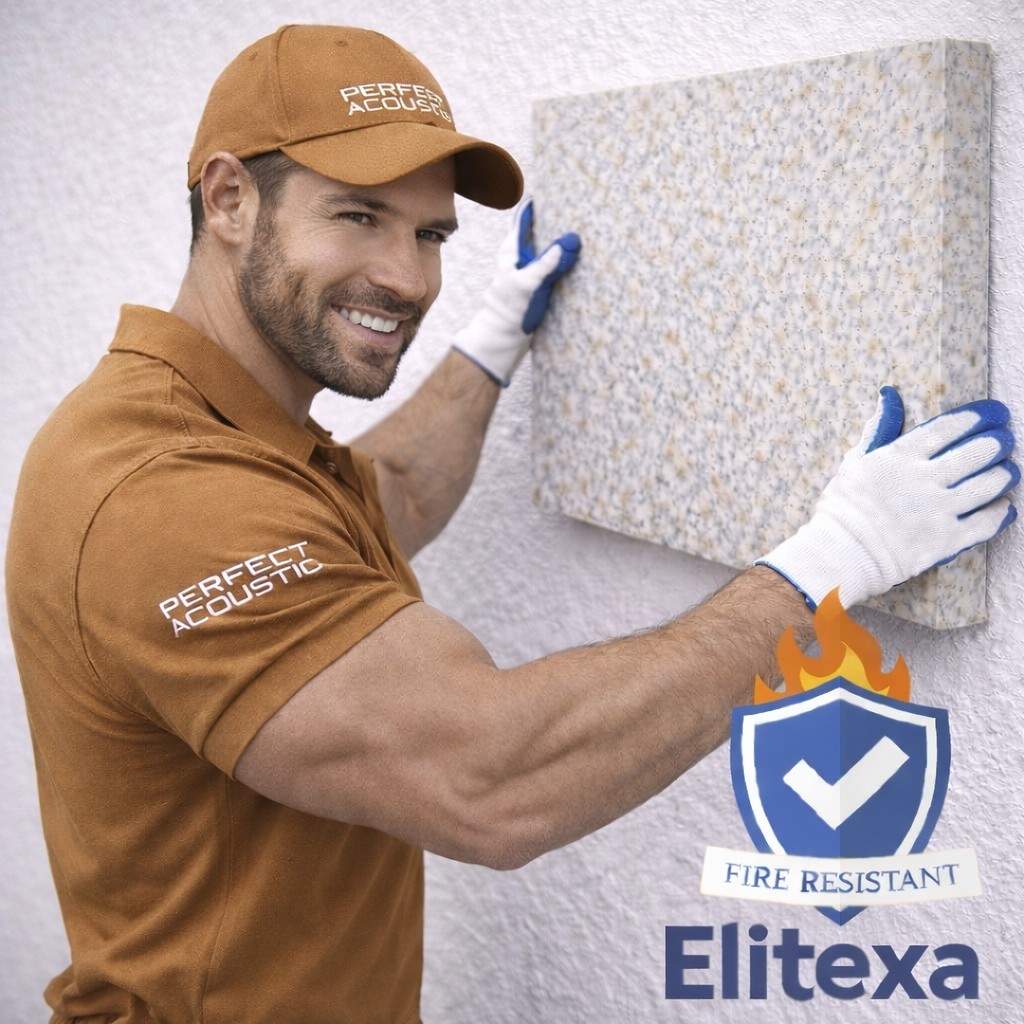 Elitexa extra-dichte geluidsabsorberende schuimpanelen