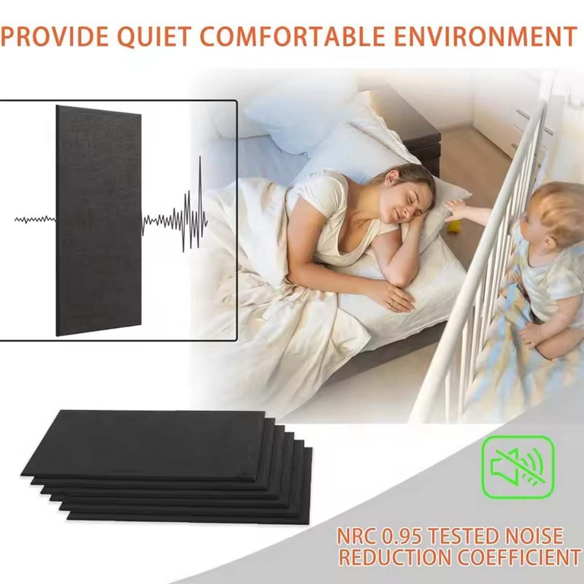 Er is niets belangrijker dan rust en stilte. Eenvoudig te realiseren met onze zelfklevende akoestische panelen