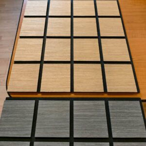 Freja Houten Geruite Akoestisch Wandpaneel – 60x60cm – white oak (12) Freja Houten Geruite Akoestisch Wandpaneel - 60x60cm - white oak (12)