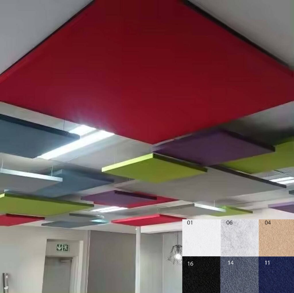 Geluidsabsorberende plafondpanelen Bilnora