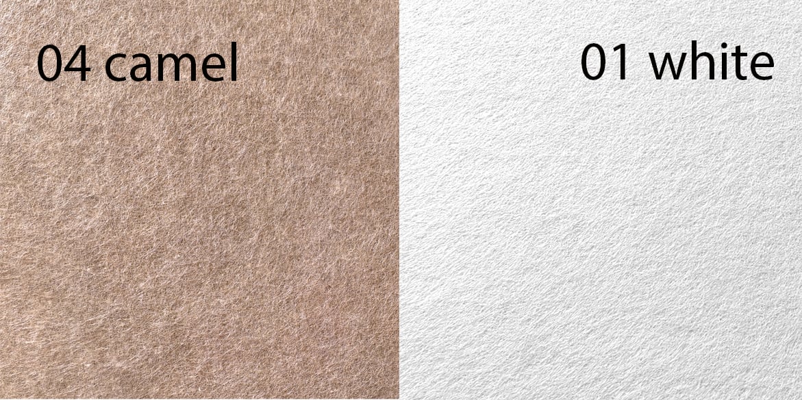 Keuze aan kleuren voor Bilnora vilten plafondpanelen