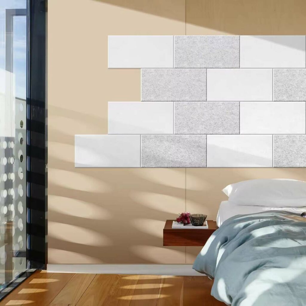 Wandpanelen op basis van vilt kunnen in elke omgeving worden gebruikt