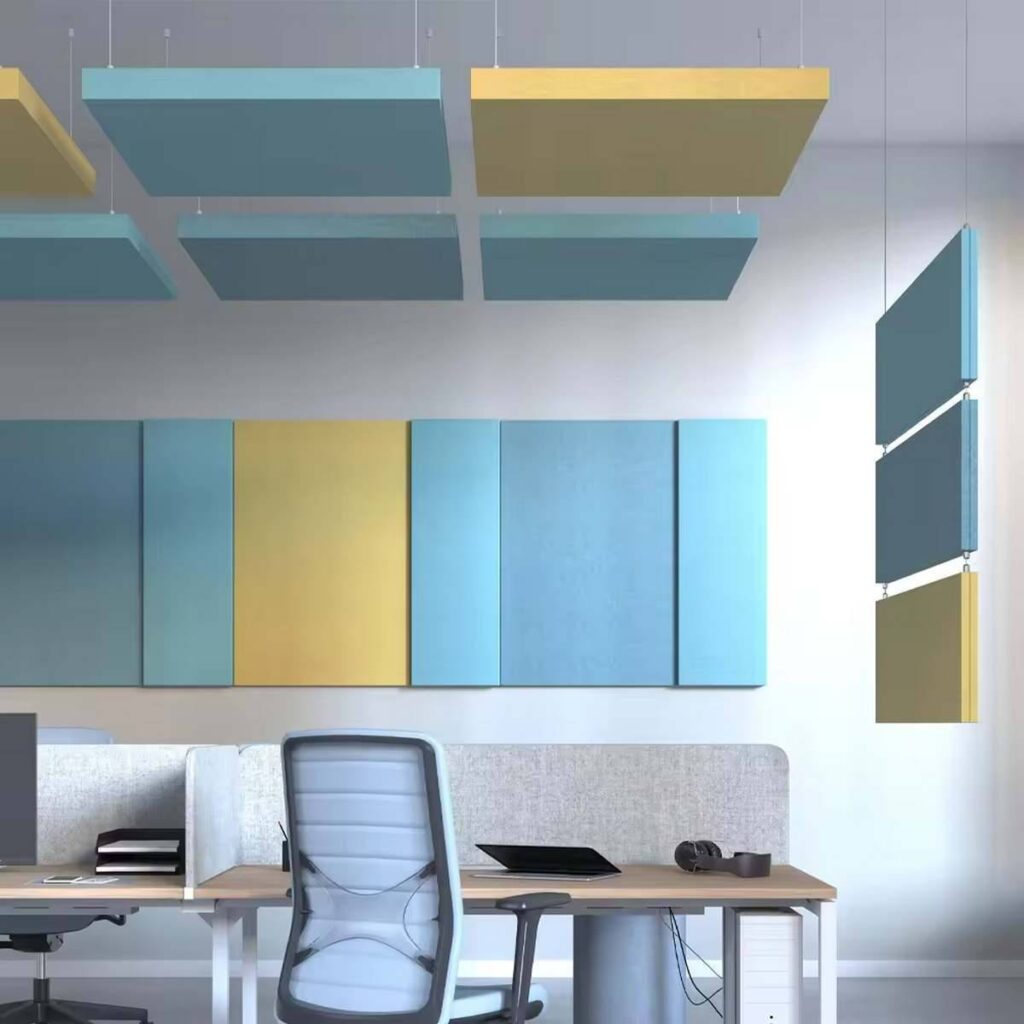 Akoestiek panelen kantoor in open space