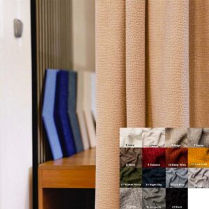 Jaguar gordijn als roomdivider – sfeerbeeld in de kamer met kleurenpalet