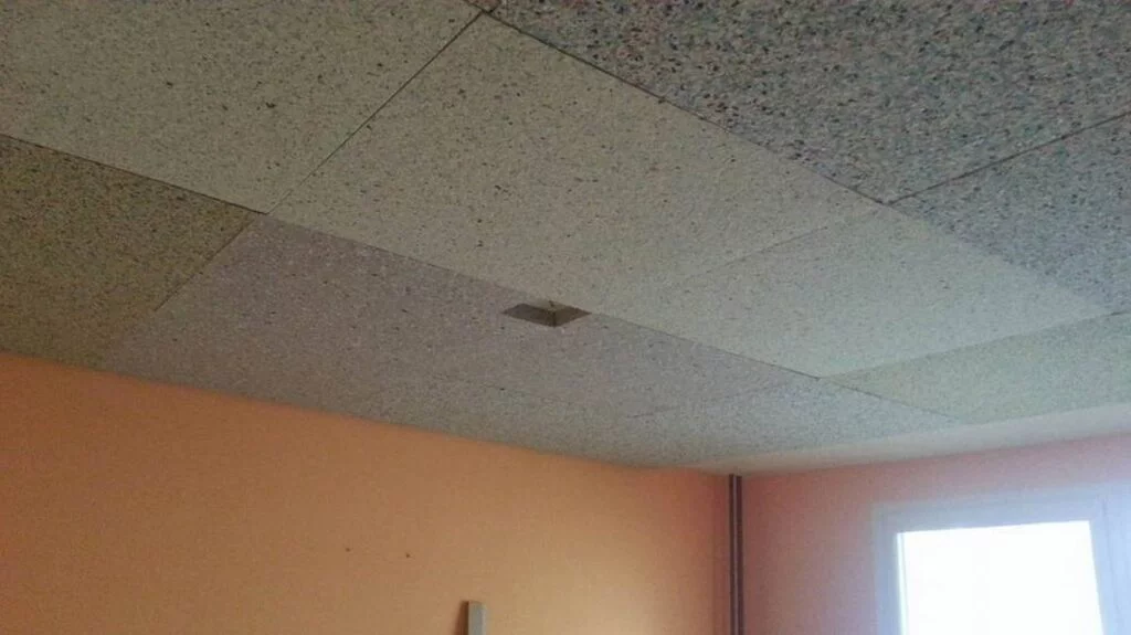 Eenvoudige plafondpanelen voor basisgeluidsisolatie in woonruimtes