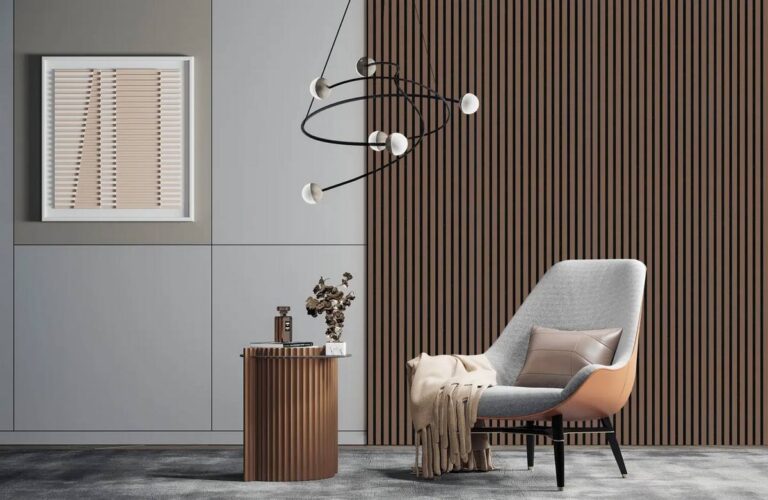 wand akoestische panelen in de woonkamer